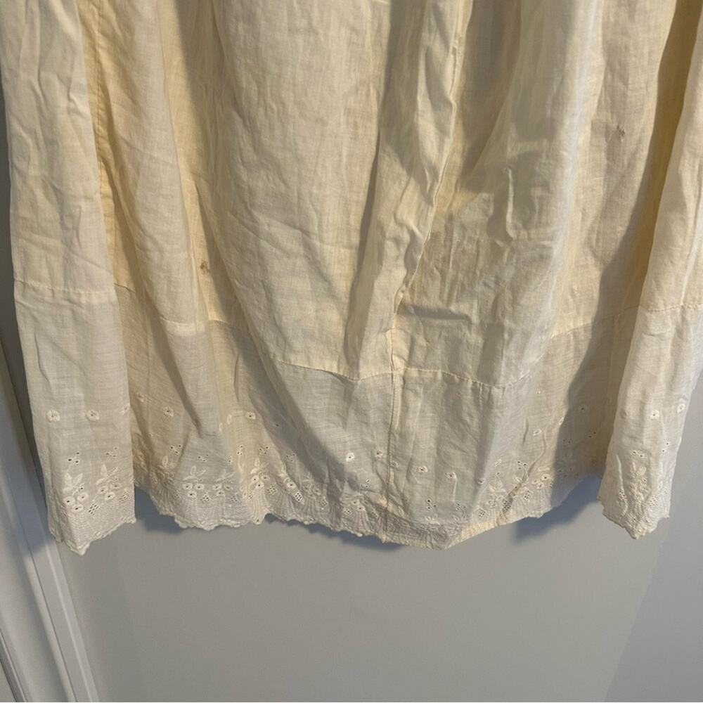 Vintage Antique Cream Lace Embroidered Maxi Skirt Medium - Picture 16 of 16